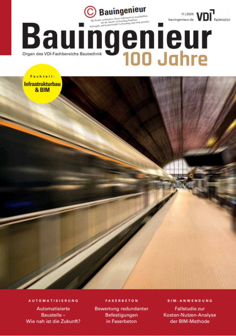 Cover: Bauingenieur 11/2025